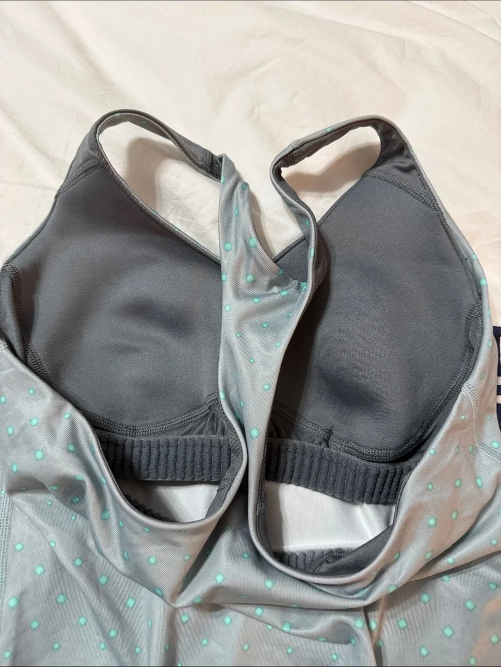 Nike Gray Tank with Mint Dot Print